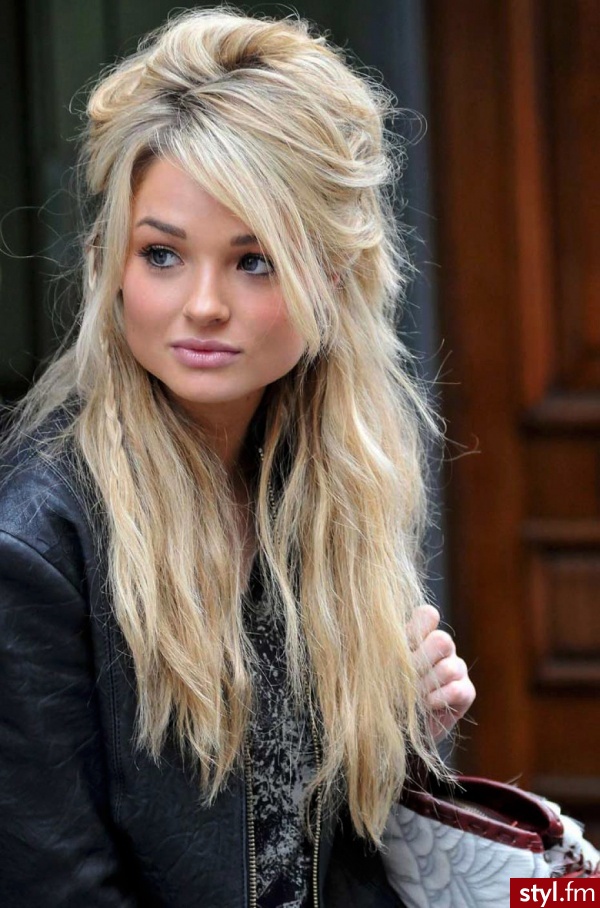 Blond Upięcie Proste Na co dzień Długie Fryzury