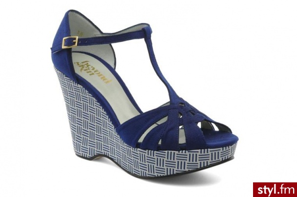 Beyond Skin KOTURNY MINNIE BY BEYOND SKIN (Niebieski) - Koturny Buty Moda