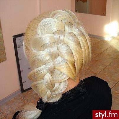 Blond Warkocze Proste Na co dzień Długie Fryzury