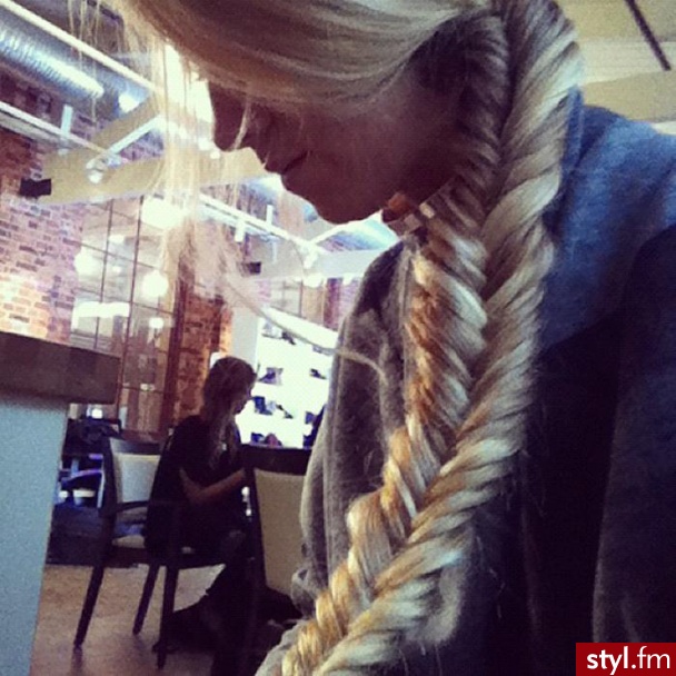 Blond Warkocze Proste Na co dzień Długie Fryzury