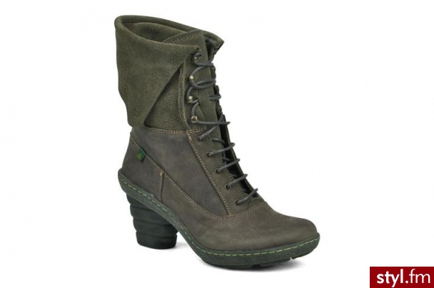 El Naturalista PÓŁBUTY I BOTKI DOME BOTTINE N765 BY EL NATURALISTA (zielony) - Botki Buty Moda