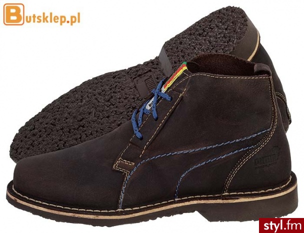 Puma Buty Terrae Mid Africa L (304288-02) Półbuty Odcienie beżu i brązu - Półbuty Buty Moda