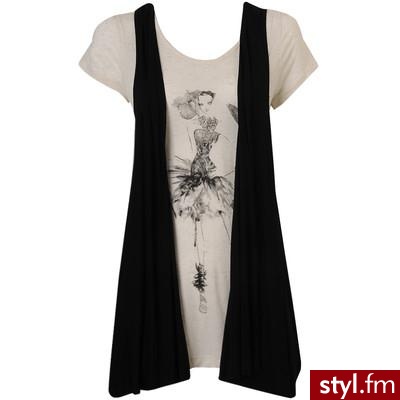 Tunique couture - Forever21 - Polyvore. Pobrano ze strony: http://www.polyvore.com/couture_model_tunic_tee_vest/thing?id=14967564 - Pozostałe Ciuchy Moda