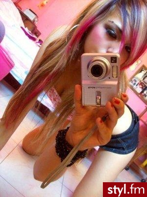 EMO Alternatywne Średnie Fryzury