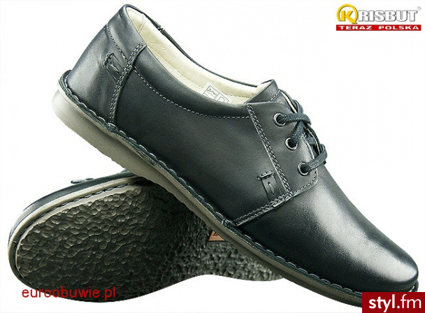 KRISBUT Obuwie Casual Półbuty KR-4433-1-A Czarny - Półbuty Buty Moda