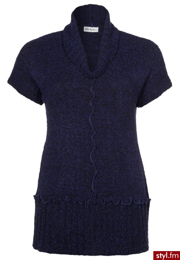 Ulla Popken Sweter niebieski - Swetry Ciuchy Moda