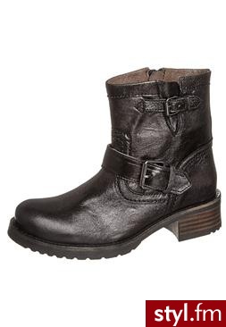 Buffalo Botki czarny (ES 30237) - Botki Buty Moda