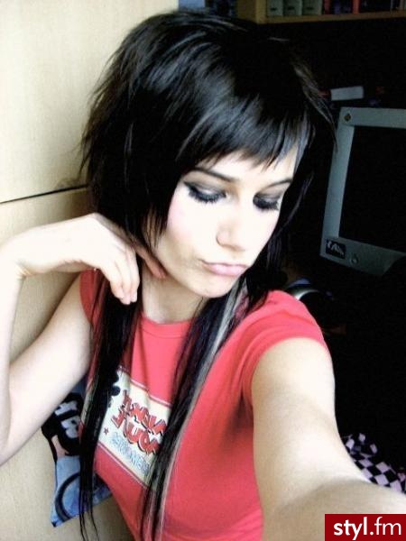 EMO Alternatywne Średnie Fryzury