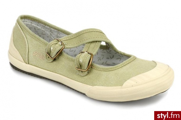 TBS BALERINKI G2 TOILE W BY TBS (zielony) - Balerinki Buty Moda