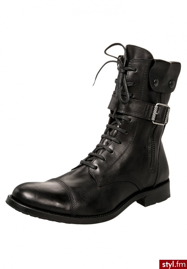SLY 010 Botki kowbojki i motocyklowe czarny BT1902 - Pozostałe Buty Moda