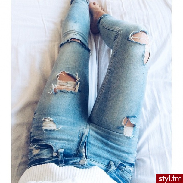 Jeansy Spodnie Moda