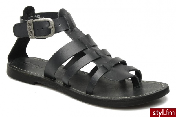 Kickers Rzymianki DJIBOUTI by (Czarny) - Pozostałe Buty Moda