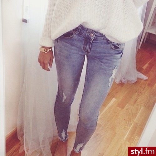Jeansy Spodnie Moda