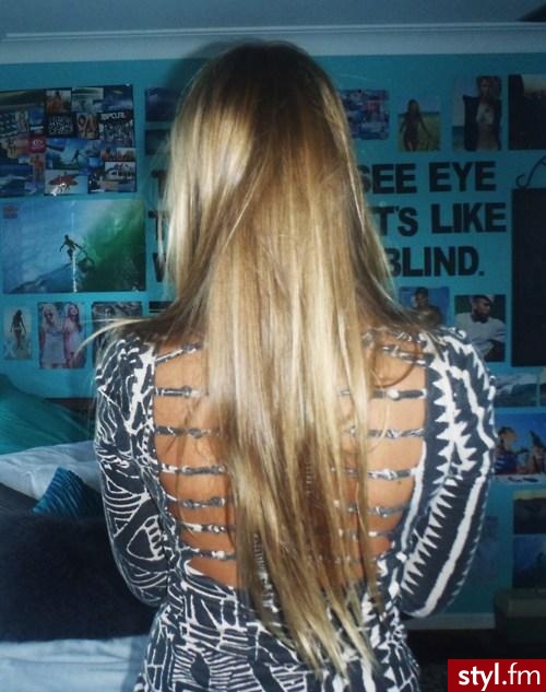 Blond Rozpuszczone Proste Na co dzień Długie Fryzury