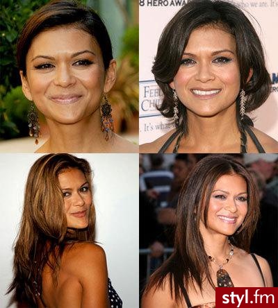 nia peeples - Średnie Fryzury