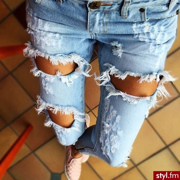 Jeansy Spodnie Moda
