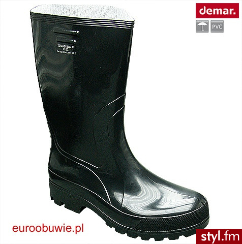 DEMAR buty DM-152-GR-A Kalosze Odcienie zieleni - Kalosze Buty Moda
