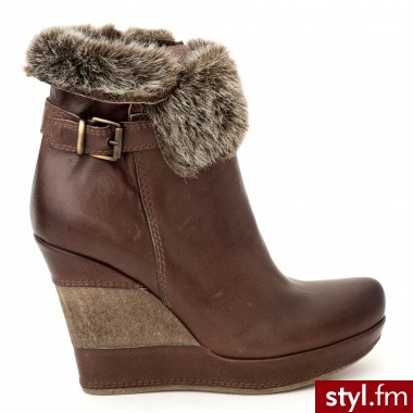 Venezia BOTKI NA KOTURNIE 745 SAV MARRO - Botki Buty Moda