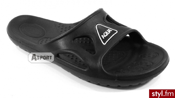 Klapki basenowe VENTO czarne Aqua-Speed ( 468-07 ) - Klapki Buty Moda