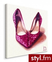 Pyramidposters Botki, Rubinowe Serce - Obraz Na Płótnie WDC42159 - Botki Buty Moda