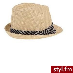 BDG Striped Band Straw Fedora - Polyvore. Pobrano ze strony: http://www.polyvore.com/bdg_striped_band_straw_fedora/thing?id=17719665 - Nakrycia głowy Dodatki Moda