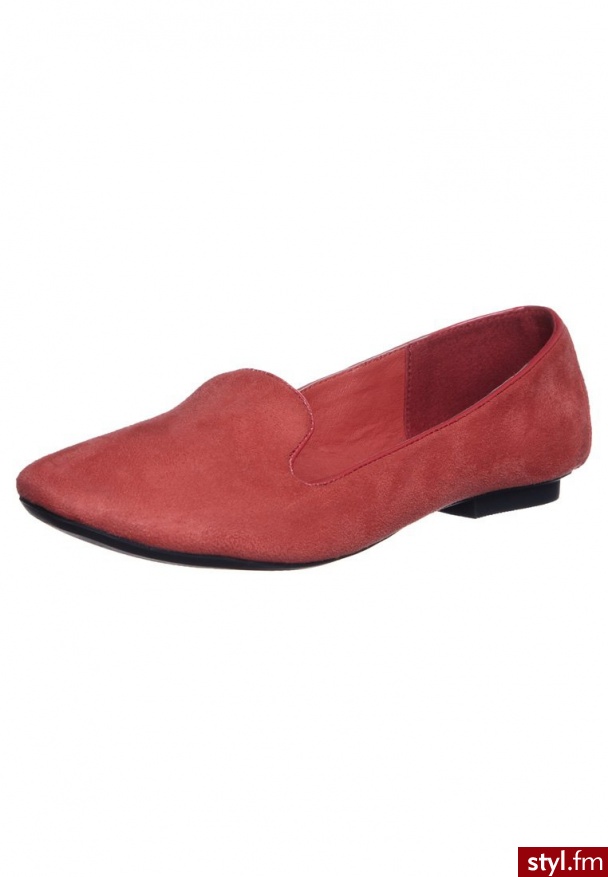 Even&Odd Półbuty wsuwane czerwony - Półbuty Buty Moda