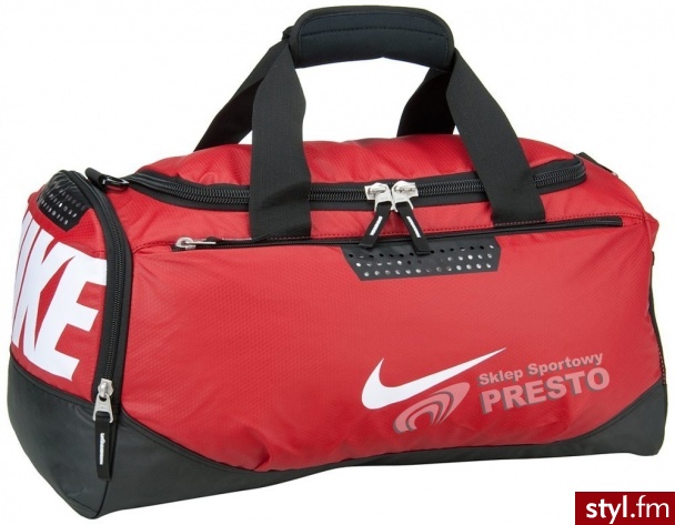 Torba Sportowa Team Training 37 Nike - Czerwono-Czarny - Torby podróżne Torebki Moda