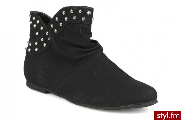 Latinas PÓŁBUTY I BOTKI BOTIN BY LATINAS (Czarny) - Botki Buty Moda