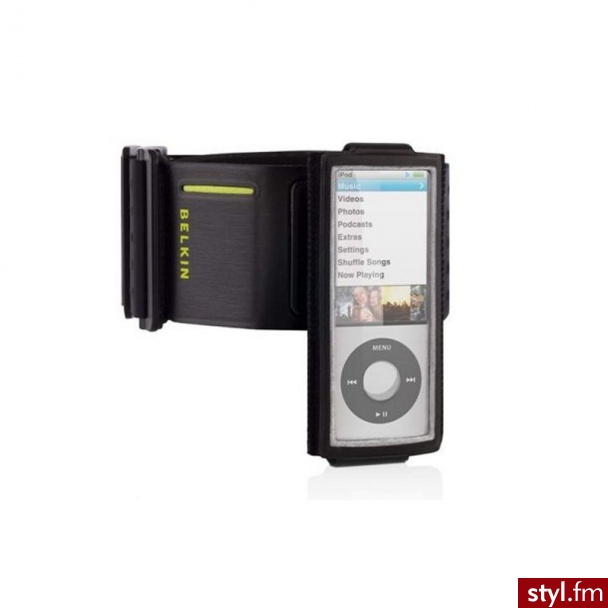 Belkin Etui sportowe z opaską na ramię do iPoda Nano 5G F8z516CW - Portfele i etui Dodatki Moda