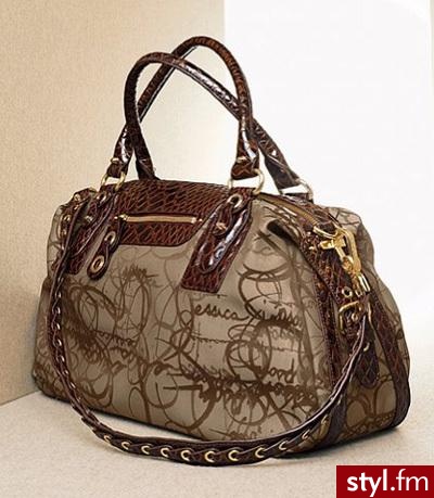 torba Jessici Simpson, model 'Autograph Satchel'.
Cena: 120$ - Pozostałe Torebki Moda