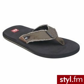 Quiksilver Klapki męskie ABYSS szaryroz. 41 - Klapki Buty Moda