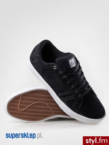 Emerica BUTY THE LEO (BLK/BLK/WHT) 45 Skate Czarny - Pozostałe Buty Moda