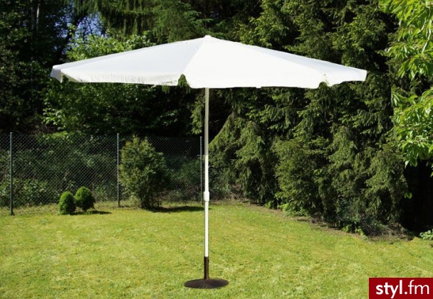 Parasol ogrodowy biały 4m - Parasole Dodatki Moda