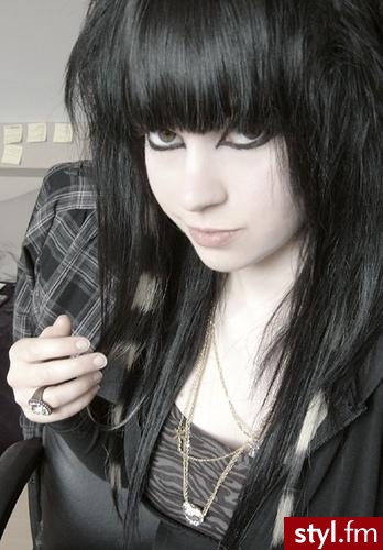 EMO Alternatywne Średnie Fryzury