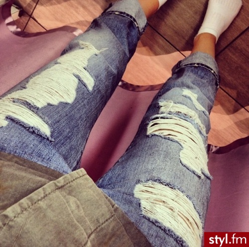 Jeansy Spodnie Moda