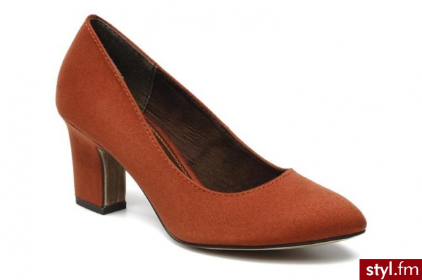 Marco Tozzi CZÓŁENKA CYNTHIANA BY 59884624 BURNED ORANGE - Czółenka Buty Moda