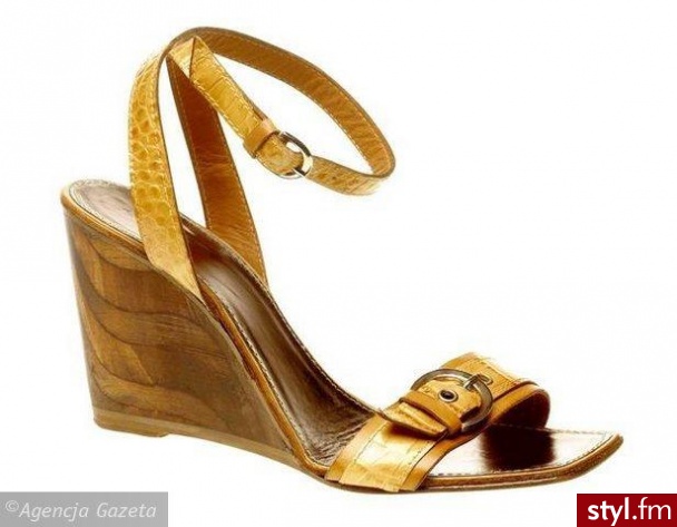 199 ZŁ BUTY. Venezia. Skóra, drewno. - Pozostałe Buty Moda