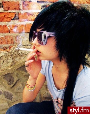 EMO Alternatywne Średnie Fryzury