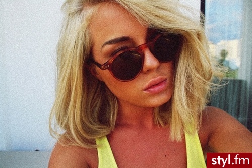 Blond Rozpuszczone Proste z grzywką Na co dzień Średnie Fryzury