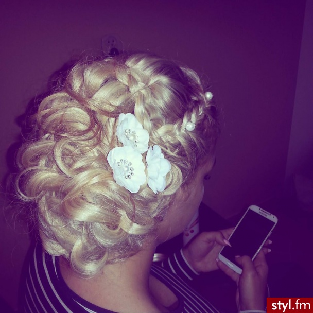 Blond Upięcie Kręcone Ślubne Długie Fryzury