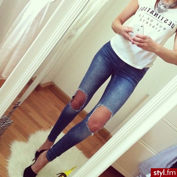 Jeansy Spodnie Moda