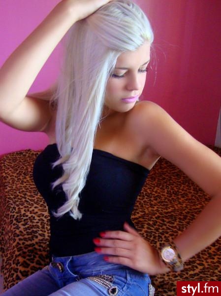 Blond Rozpuszczone Proste Na co dzień Długie Fryzury