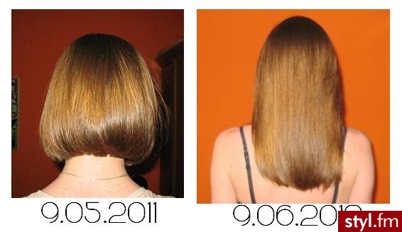 Moje :-)  9.05.2011 - 9.06.2012 - Brązowe Rozpuszczone Proste Na co dzień Średnie Fryzury