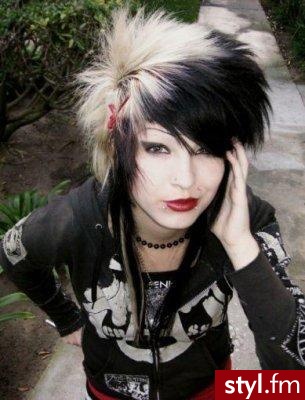 EMO Alternatywne Średnie Fryzury