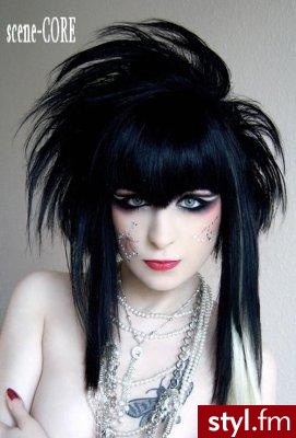 EMO Alternatywne Średnie Fryzury