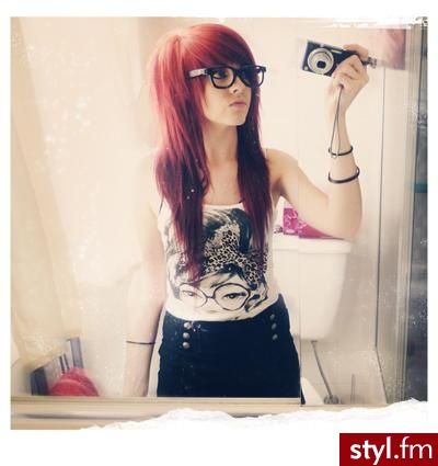 Rude EMO Alternatywne Długie Fryzury