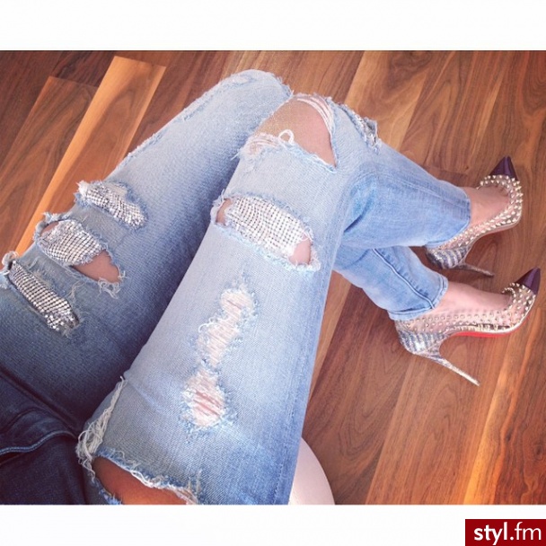 Jeansy Spodnie Moda