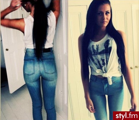Jeansy Spodnie Moda