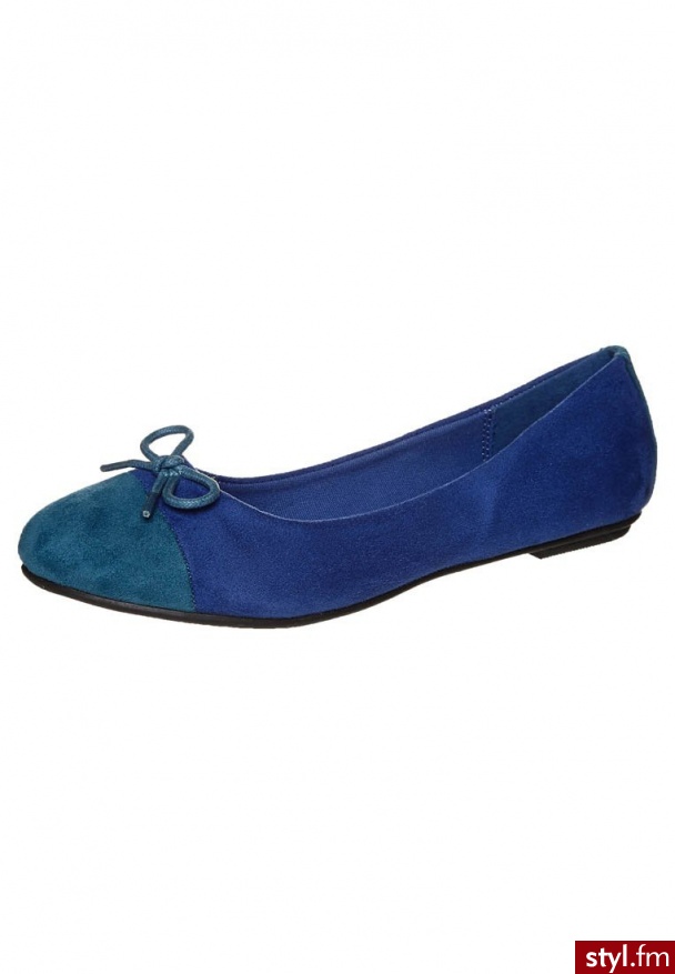Duffy Baleriny niebieski 97-09075 - Balerinki Buty Moda