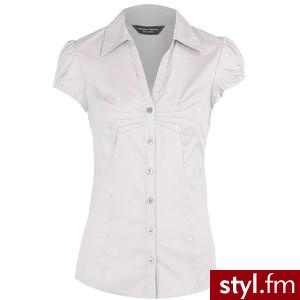 Grey/white stripe bow shirt - Polyvore. Pobrano ze strony: http://www.polyvore.com/grey_white_stripe_bow_shirt/thing?id=13737553 - Pozostałe Ciuchy Moda